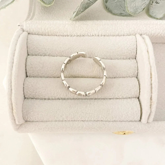 925 Sterling Silver Elephant Ring Stackable Ring Band Minimalist Ring - Picture 6 of 10